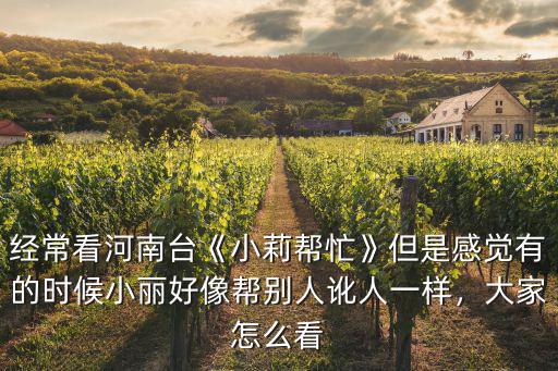 河南小莉幫忙有多少,河南電視臺(tái)《小莉幫忙》