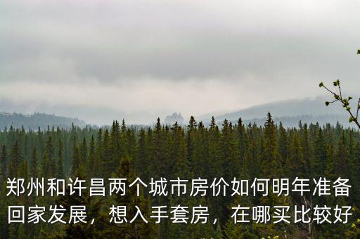 鄭州和許昌兩個城市房價如何明年準備回家發展，想入手套房，在哪買比較好