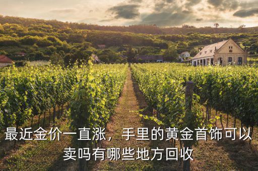 最近金價一直漲，手里的黃金首飾可以賣嗎有哪些地方回收