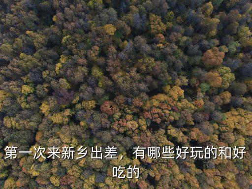 第一次來新鄉出差，有哪些好玩的和好吃的