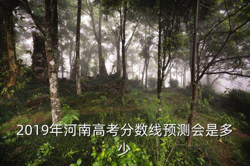 2019年河南高考分手是多少,2019年河南理科生
