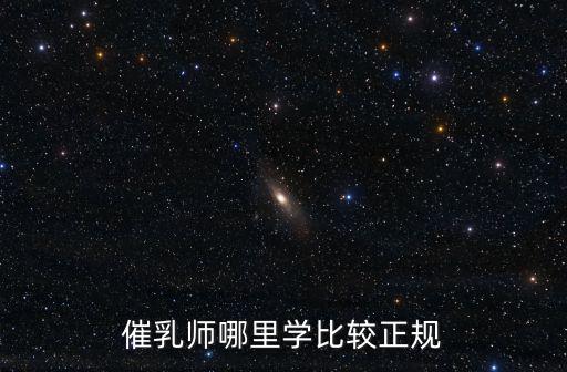 催乳師哪里學比較正規