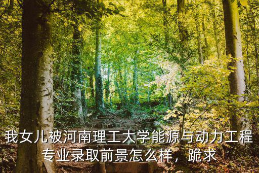 我女兒被河南理工大學(xué)能源與動(dòng)力工程專業(yè)錄取前景怎么樣，跪求