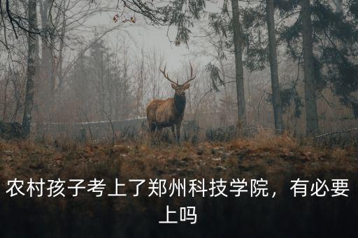 考上鄭州科技專升本怎么樣,農(nóng)村孩子考上了鄭州科技學(xué)院