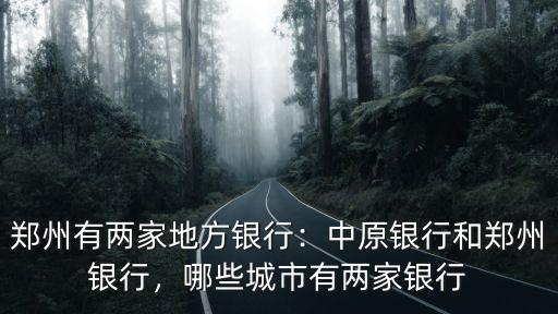 鄭州銀行鞏義分行怎么樣,中原銀行和鄭州銀行