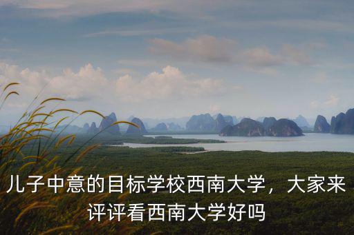 兒子中意的目標學校西南大學，大家來評評看西南大學好嗎