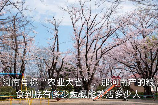 河南號稱“農(nóng)業(yè)大省”，那河南產(chǎn)的糧食到底有多少大概能養(yǎng)活多少人