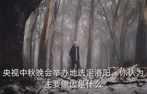 央視中秋晚會舉辦地選定洛陽，你認為主要原因是什么