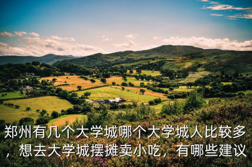鄭州哪里有可以學做生意的,鄭州有幾個大學城