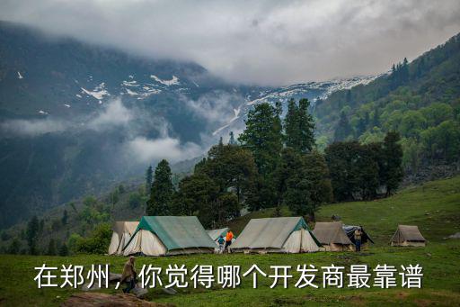 在鄭州，你覺得哪個開發(fā)商最靠譜