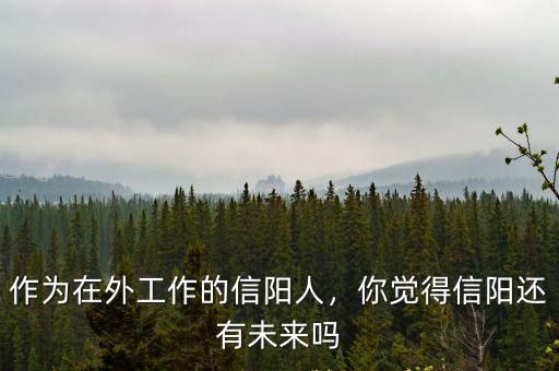 作為在外工作的信陽(yáng)人，你覺(jué)得信陽(yáng)還有未來(lái)嗎