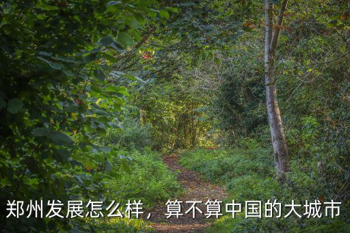 鄭州市發展怎么樣,鄭州市西郊的發展怎么樣
