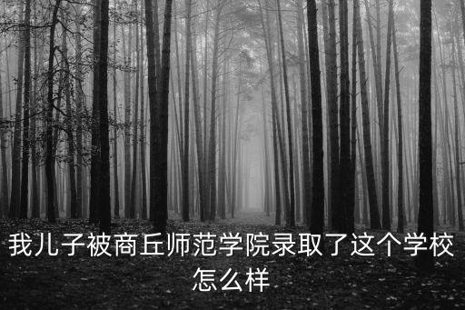 我兒子被商丘師范學(xué)院錄取了這個(gè)學(xué)校怎么樣