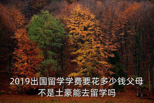 開封出國留學需要多少錢,大約需要多少錢