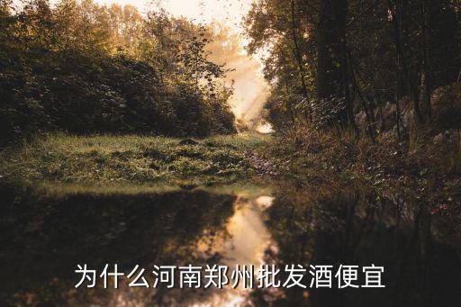 為什么河南鄭州批發酒便宜