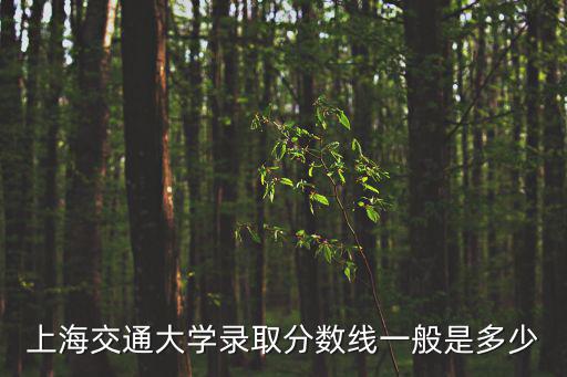 上海交通大學錄取分數線一般是多少