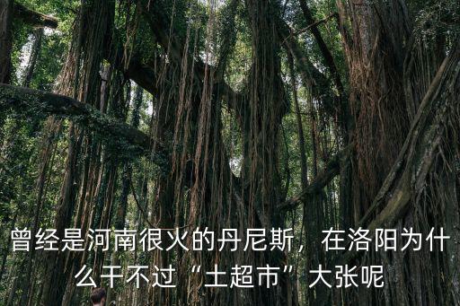 曾經是河南很火的丹尼斯，在洛陽為什么干不過“土超市”大張呢