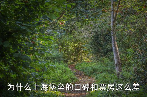 為什么上海堡壘的口碑和票房這么差