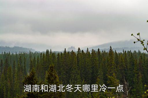 湖南和湖北冬天哪里冷一點
