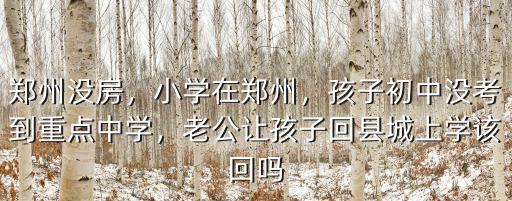 在鄭州上初中回老家怎么辦,兩個(gè)女兒在鄭州上學(xué)