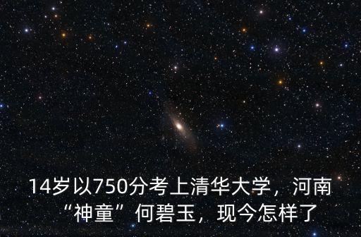 14歲以750分考上清華大學(xué)，河南“神童”何碧玉，現(xiàn)今怎樣了