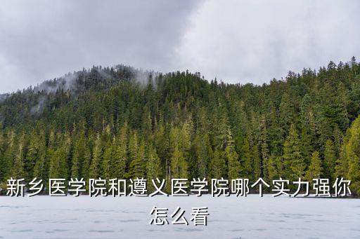 新鄉(xiāng)醫(yī)學(xué)院和遵義醫(yī)學(xué)院哪個實力強(qiáng)你怎么看