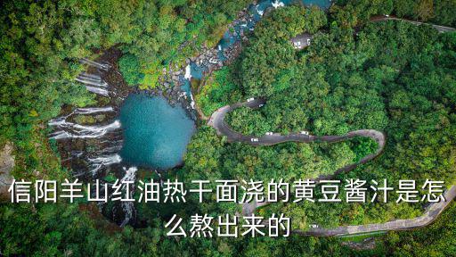 信陽羊山紅油熱干面澆的黃豆醬汁是怎么熬出來的