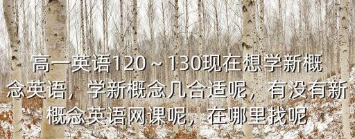 信陽哪里學新概念英語,學新概念幾合適呢