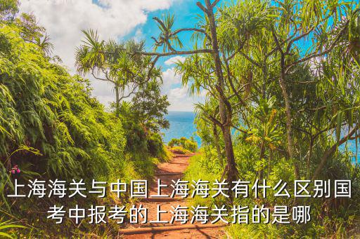 上海海關與中國上海海關有什么區別國考中報考的上海海關指的是哪