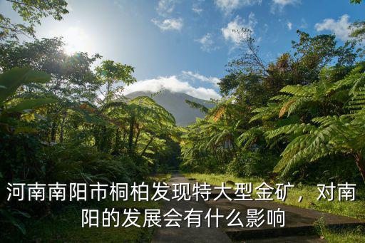 河南南陽市桐柏發現特大型金礦，對南陽的發展會有什么影響