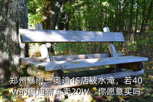 鄭州暴雨一奧迪4S店被水淹，若40W的奧迪新車賣20W，你愿意買嗎