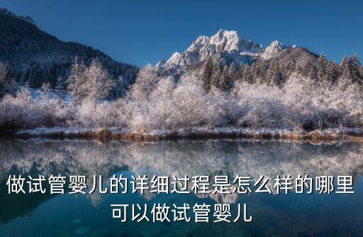 做試管嬰兒的詳細過程是怎么樣的哪里可以做試管嬰兒