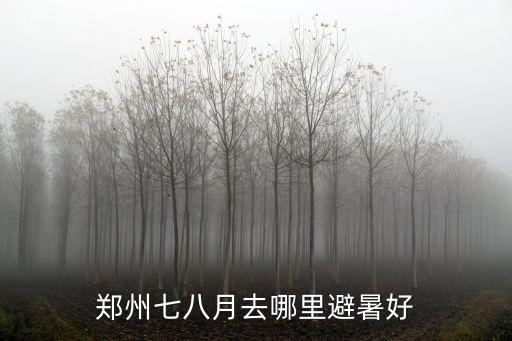 鄭州野餐去哪里好,鄭州七八月去哪里避暑好