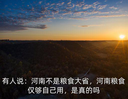 河南有多少耕地糧食,那河南產的糧食到底有多少