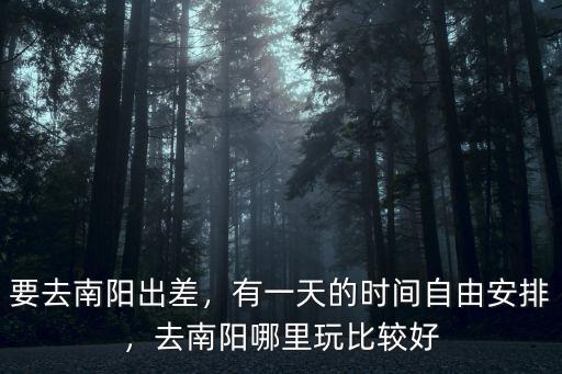 南陽爬山哪里好,去南陽哪里玩比較好