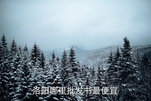 洛陽哪里批發書最便宜