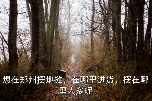 想在鄭州擺地攤，在哪里進貨，擺在哪里人多呢