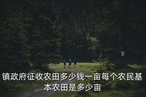 河南農村征收地多少錢一畝,鎮政府征收農田多少錢一畝