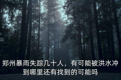 鄭州大雨轉移到哪里了,那些災民都轉移到哪里了