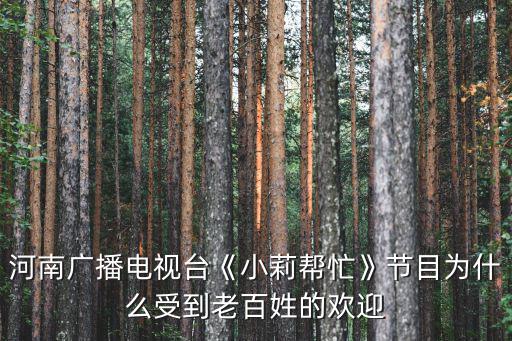 河南電視臺小莉幫忙怎么看回放,河南電視臺《小莉幫忙》