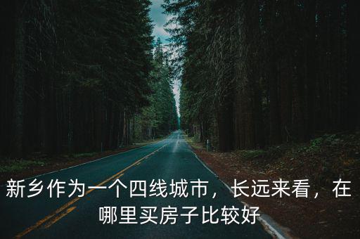 新鄉(xiāng)作為一個(gè)四線城市，長(zhǎng)遠(yuǎn)來(lái)看，在哪里買(mǎi)房子比較好
