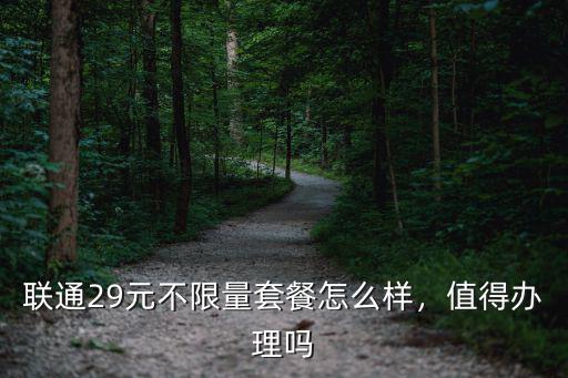 南陽聯通29元霍霍卡怎么樣,聯通29元不限量套餐怎么樣