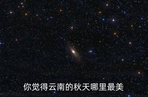 你覺得云南的秋天哪里最美