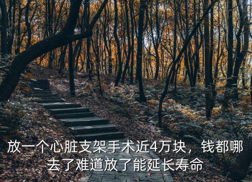 放一個心臟支架手術(shù)近4萬塊，錢都哪去了難道放了能延長壽命