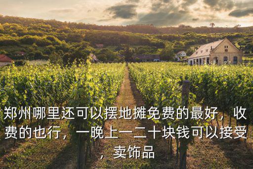 鄭州哪里還可以擺地?cái)偯赓M(fèi)的最好，收費(fèi)的也行，一晚上一二十塊錢可以接受，賣飾品