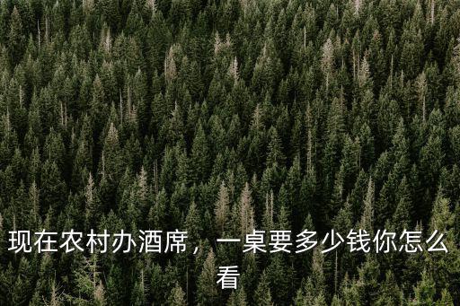 安陽一桌喜酒多少錢,一桌要多少錢