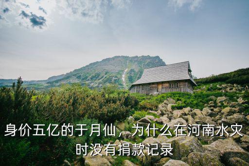 身價五億的于月仙，為什么在河南水災(zāi)時沒有捐款記錄