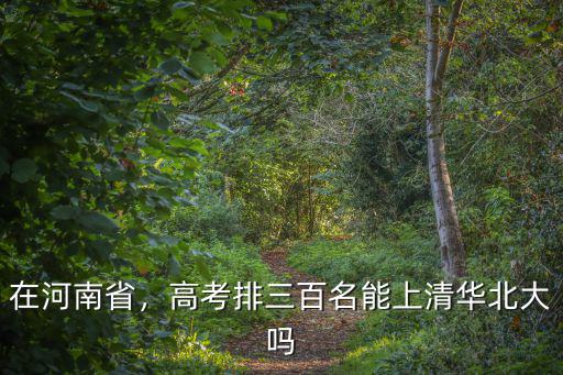 河南怎么才能上清華北大,為什么河南考生要上清華北大