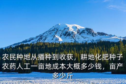 河南農村一畝地打農藥多少錢,一畝地收割費用多少錢