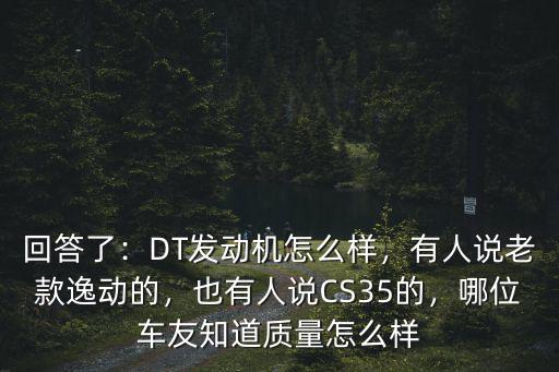 鄭州江陵動力發動機質量怎么樣,DT發動機怎么樣